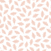 JÖRO - Échantillon papier peint, feuilles de chêne (rose)